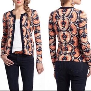 Anthropologie Tabitha Geometric Sweater Cardigan